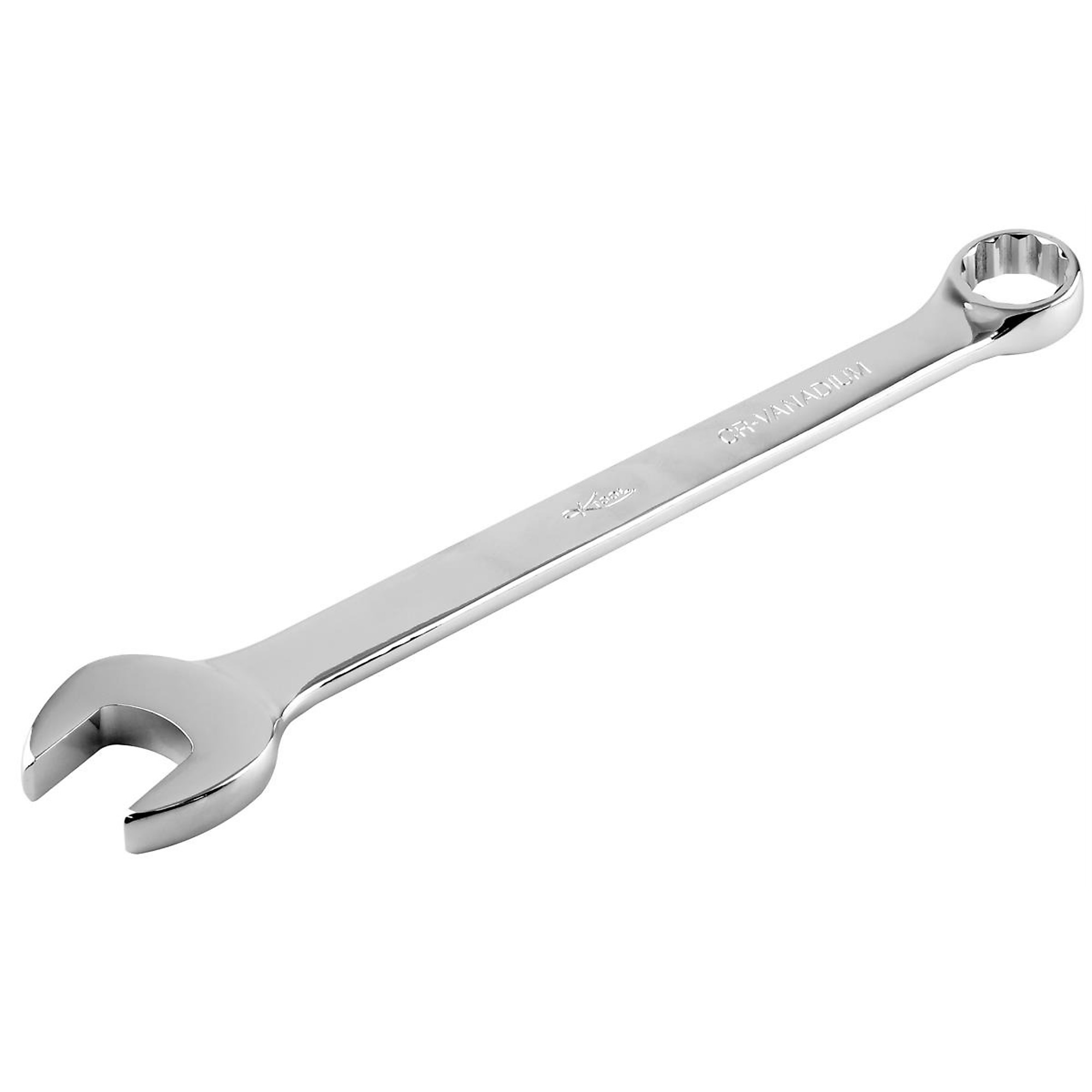 K-Tool International Combination Wrench — 22mm, 12-Point, 15-Degree Offset, Chrome Vanadium Steel, Model# KTI41822